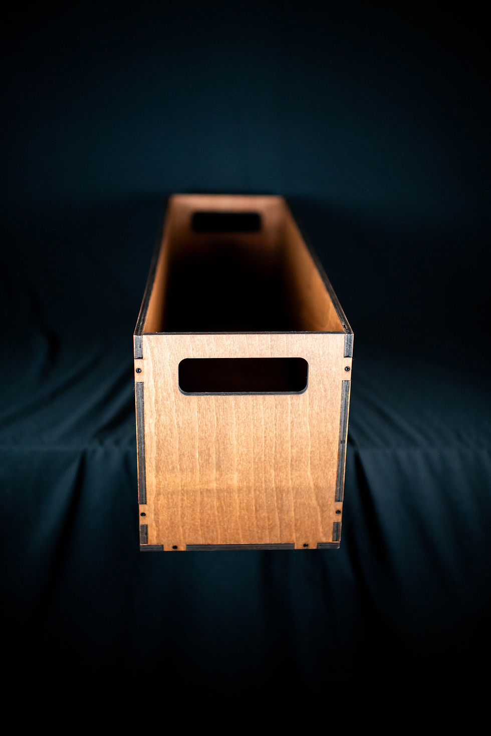 Thumbnail: Long wooden box with handles