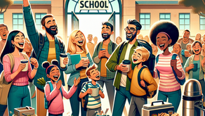 Kom gezellig samen met andere ouders voor een kopje koffie of thee op de eerste schooldag!