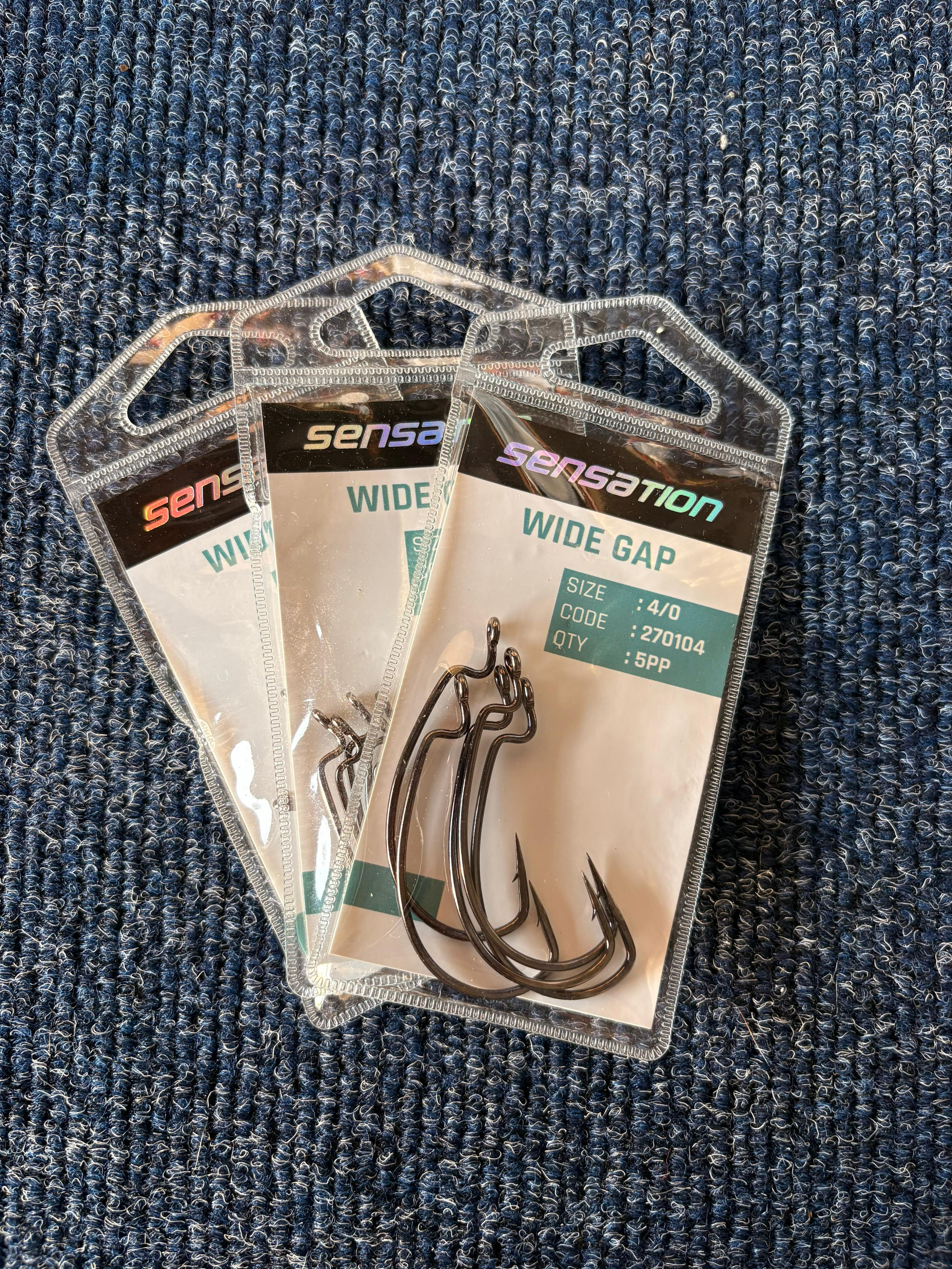 SENSATION BASS HOOKS WIDE GAP (SIZE 02)