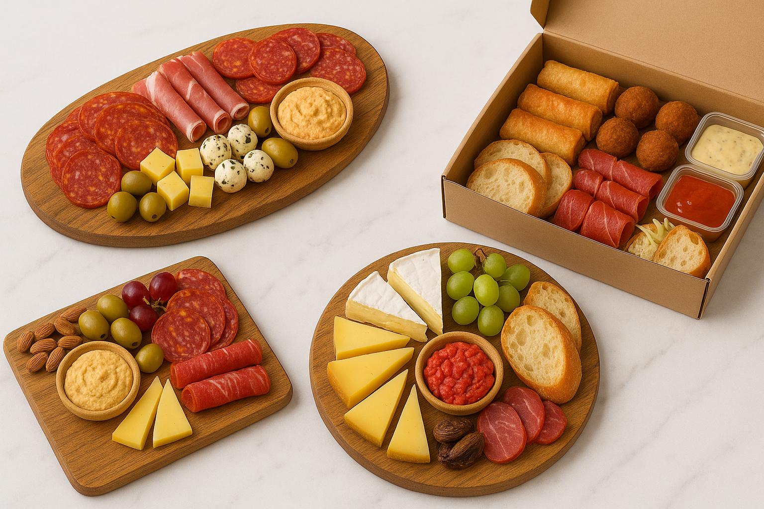 Arranged Food and Objects