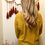 Thumbnail: Waffle Knit Sweater | Mustard