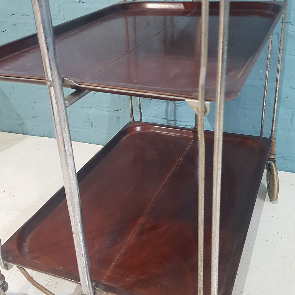 Thumbnail: 671-Mid Century Modern Folding Trolley