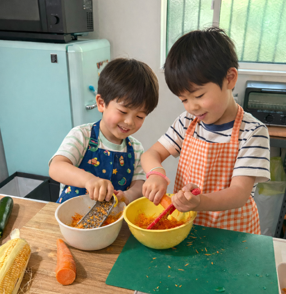 にんじんの皮むき　おしごと