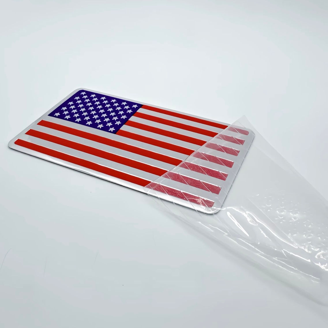 Aluminum Flag Car Decal