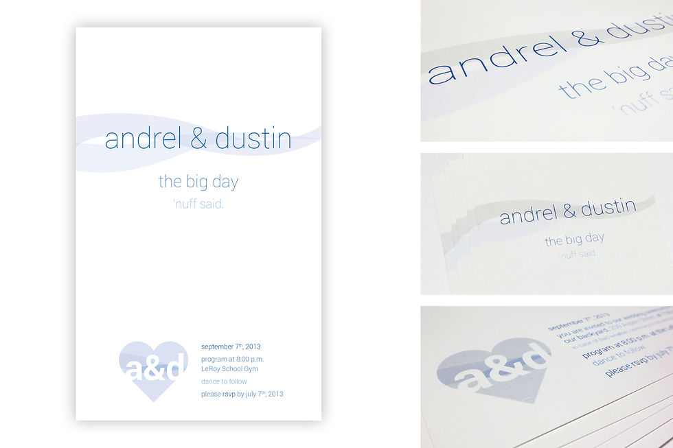 Minimalist Wedding Invitations