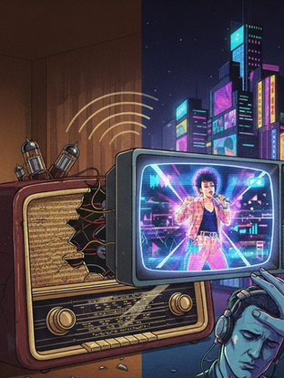 Dalla radio alla TV: Il potere visivo che ha riscritto le regole del successo