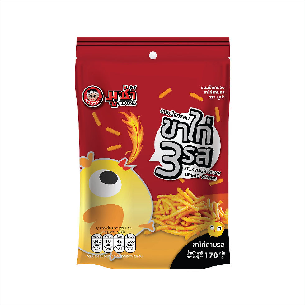 ขนมปังกรอบขาไก่ 3 รส 170 กรัม