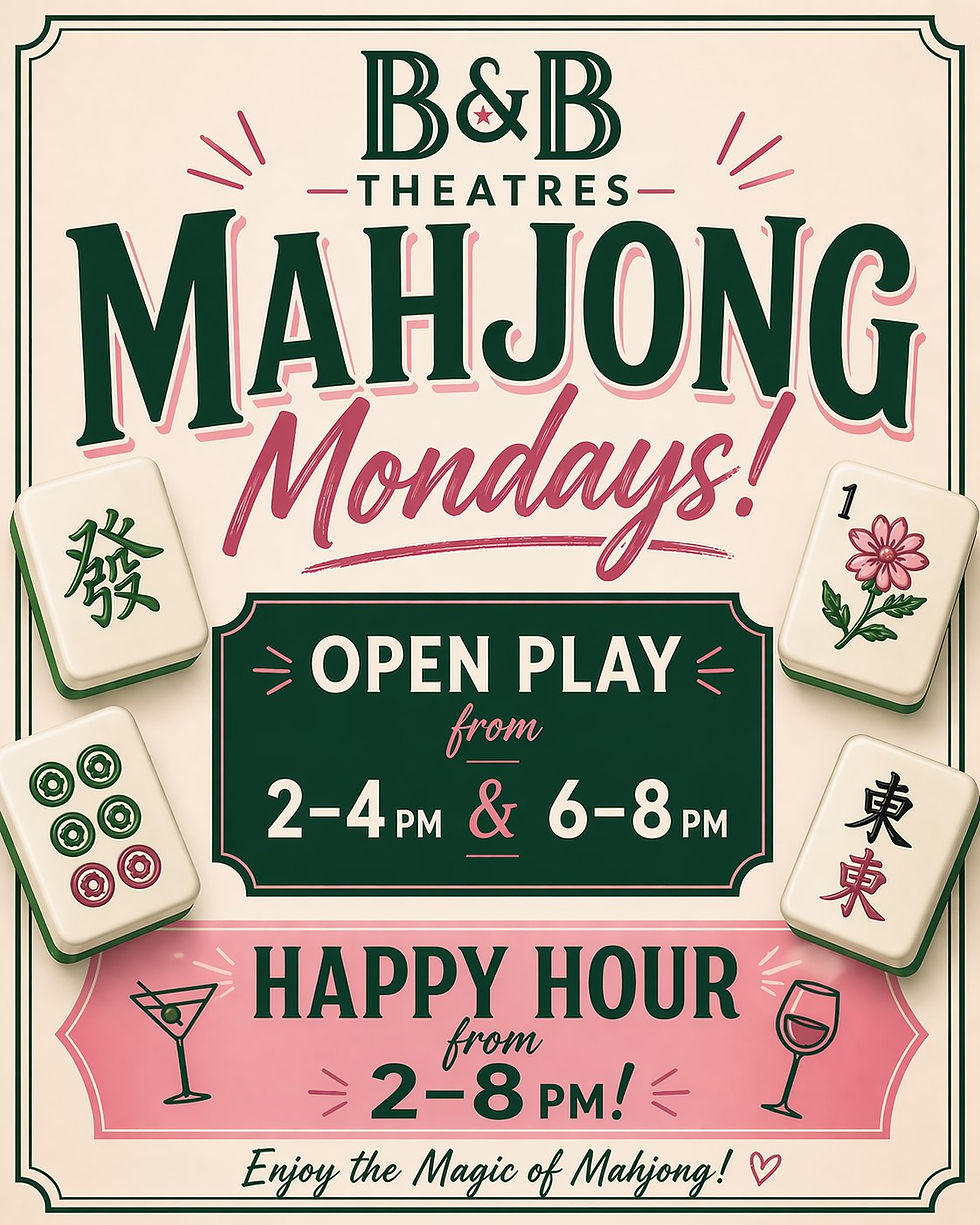 Mahjong Mondays at B&B Theatres