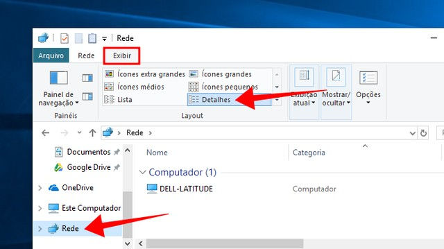 Acesse os dispositivos na mesma rede