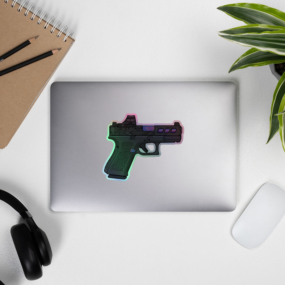 Thumbnail: HOLOGRAPHIC GLOCK STICKERS