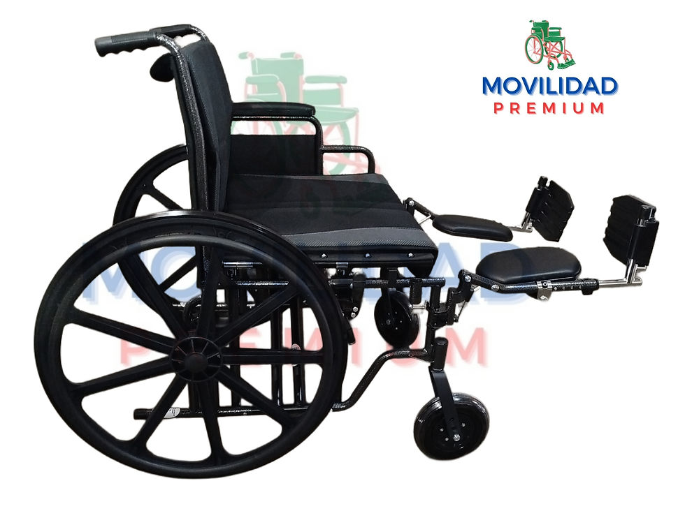 Miniatura: Silla de ruedas Bariátrica 24" con elevapiernas por volumen 