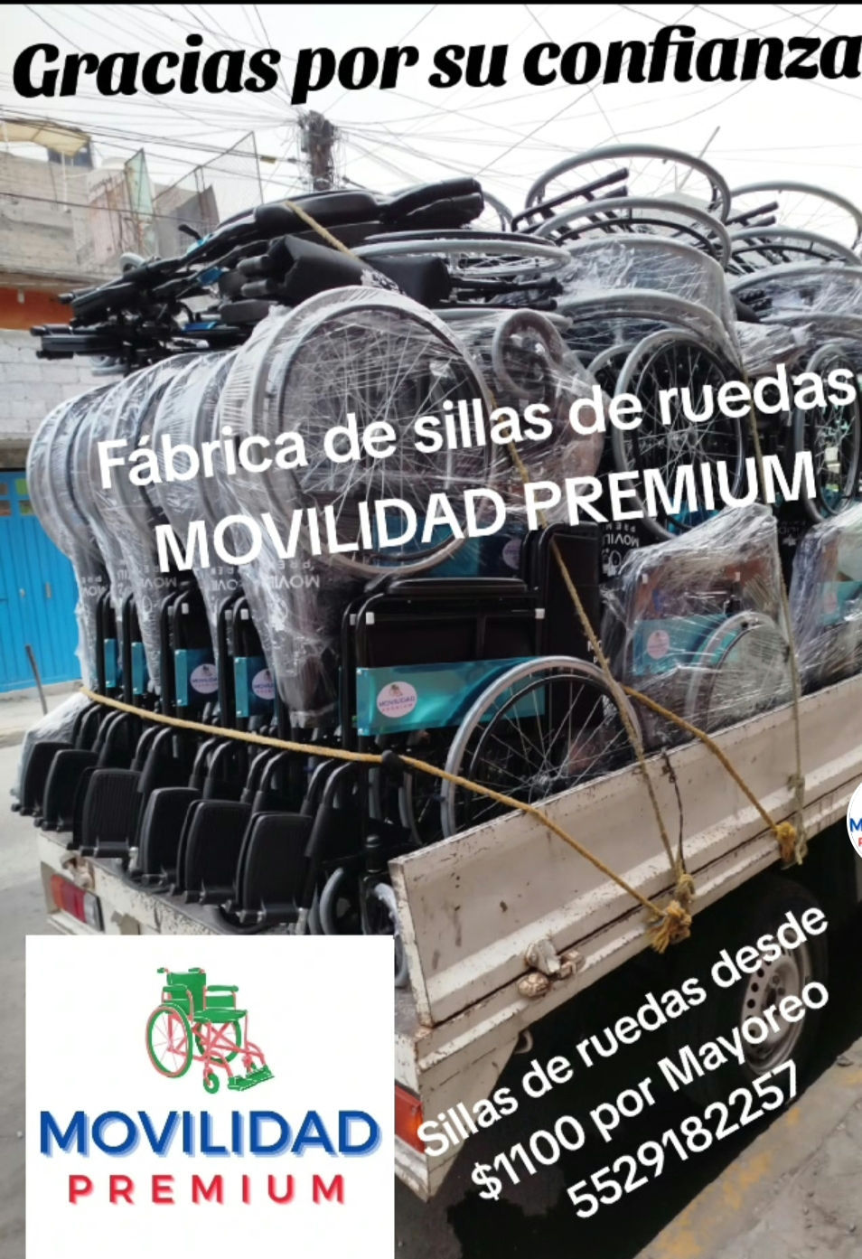 Miniatura: Silla de ruedas todo terreno Movilidad Premium SUPER COMPACTA 