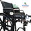 Miniatura: Silla de ruedas Bariátrica 24" con elevapiernas por volumen 