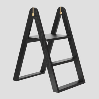 REECH by Gejst, Denmark. A modern minimalist stepladder available in three finishes: white, ash or black. Folding and comes with hanger to store when not in use.