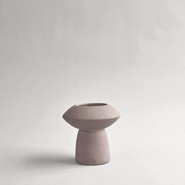 ITEM: SPHERE VASE, FAT - TAUPE