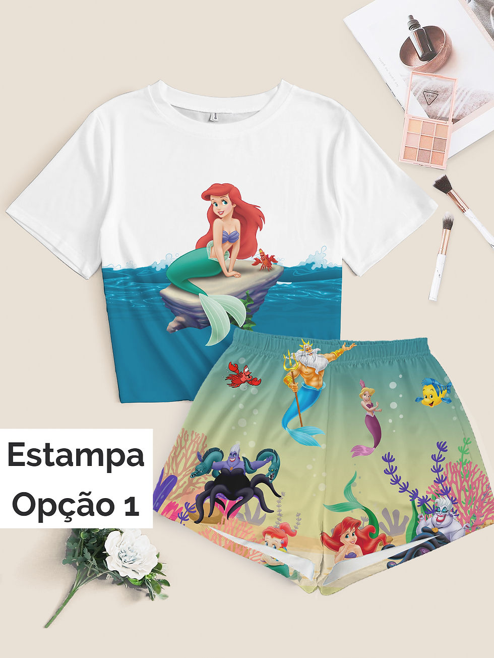 Princesas Disney 1 - Ariel, Bela, Branca de Neve e Jasmine