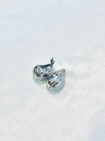 Thumbnail: Kuona Waterdrop Line Zirconia Earring