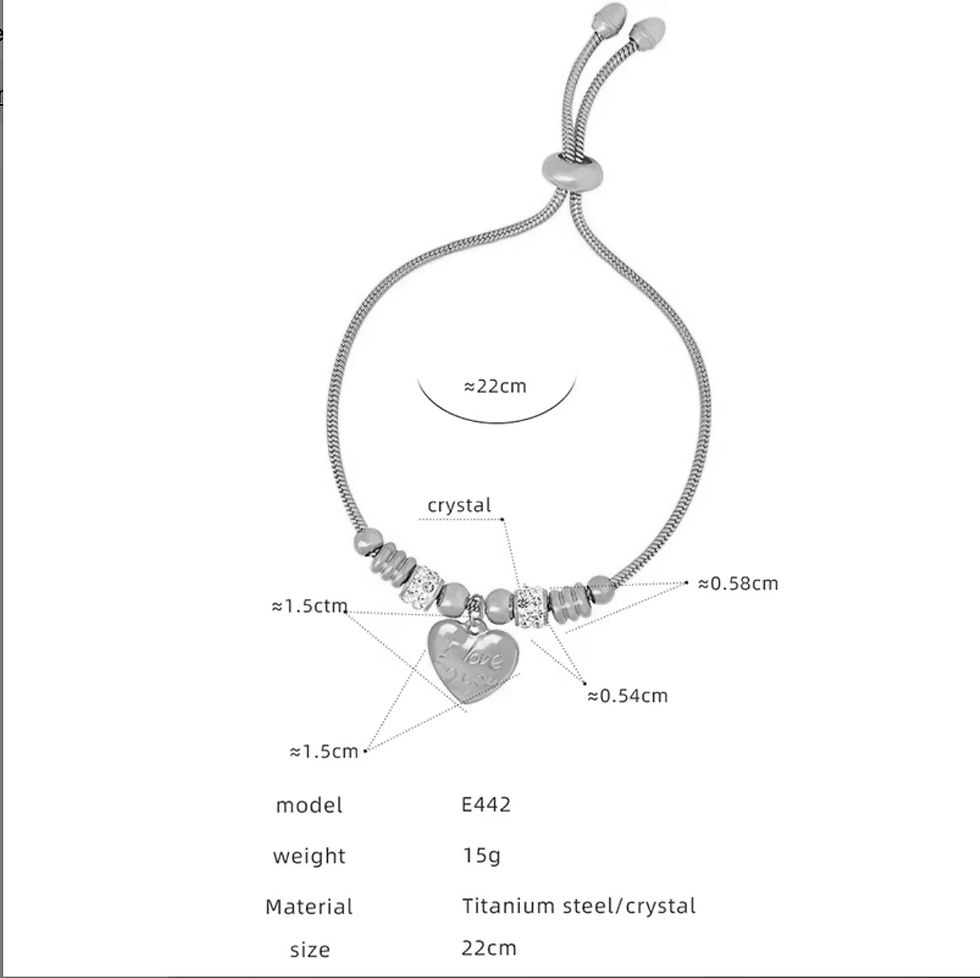 Thumbnail: Kuona Snake Chain crystal bracelet