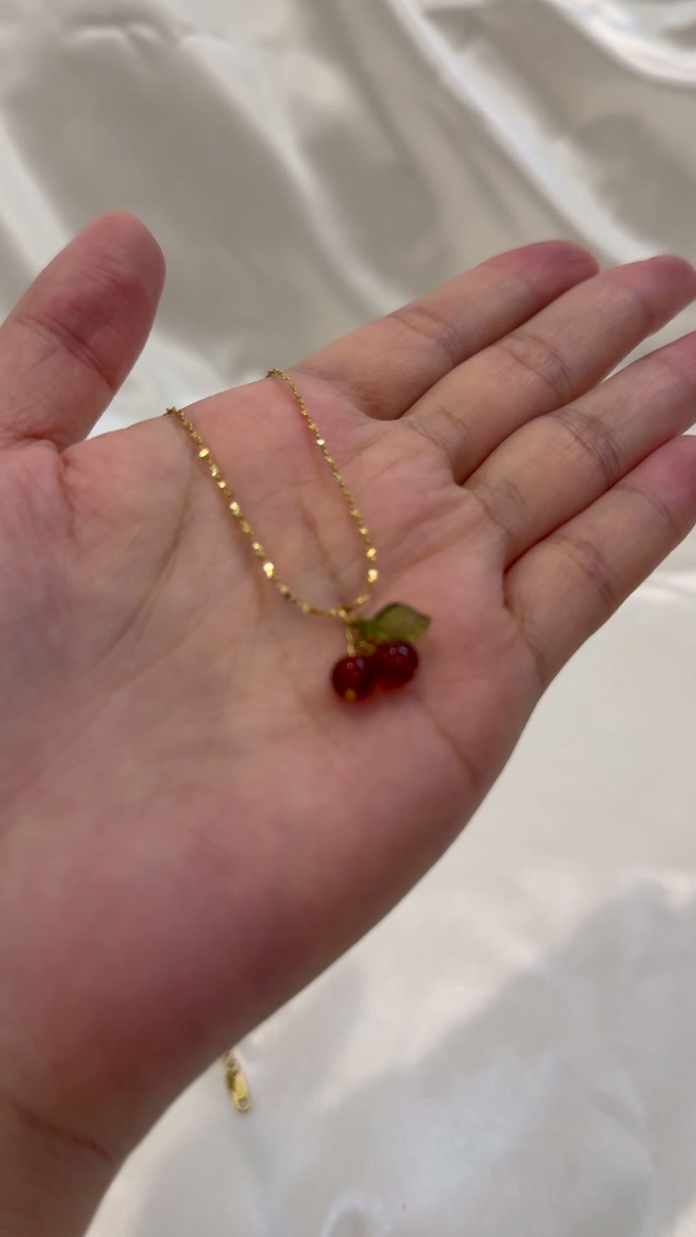 Thumbnail: Kuona 18K Gold-Plated Cherry Necklace