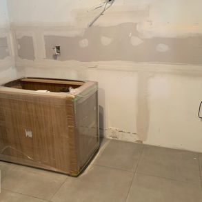 Empty space with a cabinet.