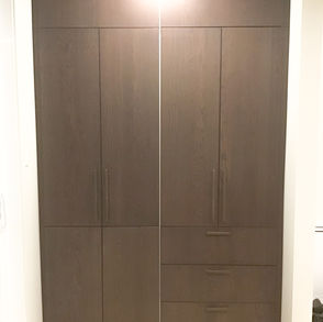 IKEA cabinets installation.