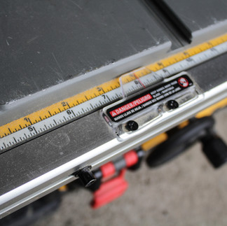 Dewalt table saw ruler