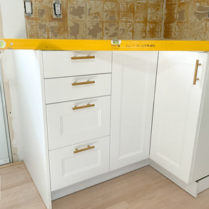 IKEA kitchen installation.