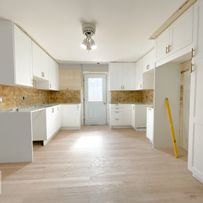 IKEA kitchen installation.