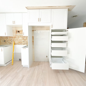 IKEA kitchen installation.