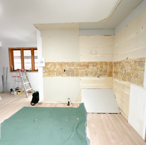 IKEA kitchen installation.