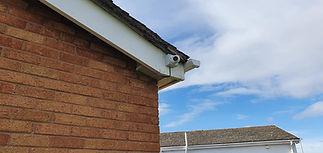 Professionally installed CCTV camera protecting a residential property
