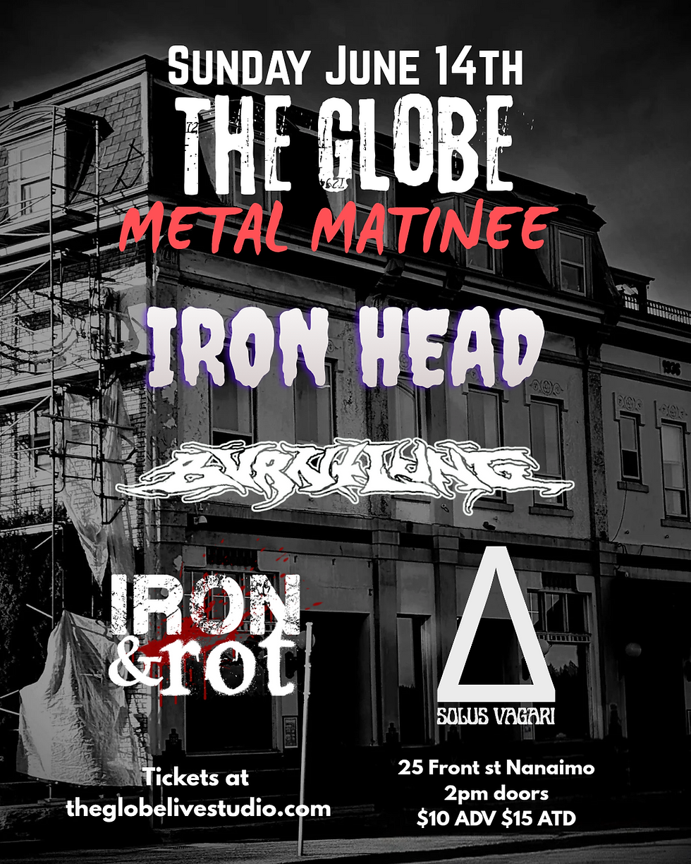 Sunday metal matinee - Ironhead, Burnt Lung, Iron & Rot, Solus Vagari