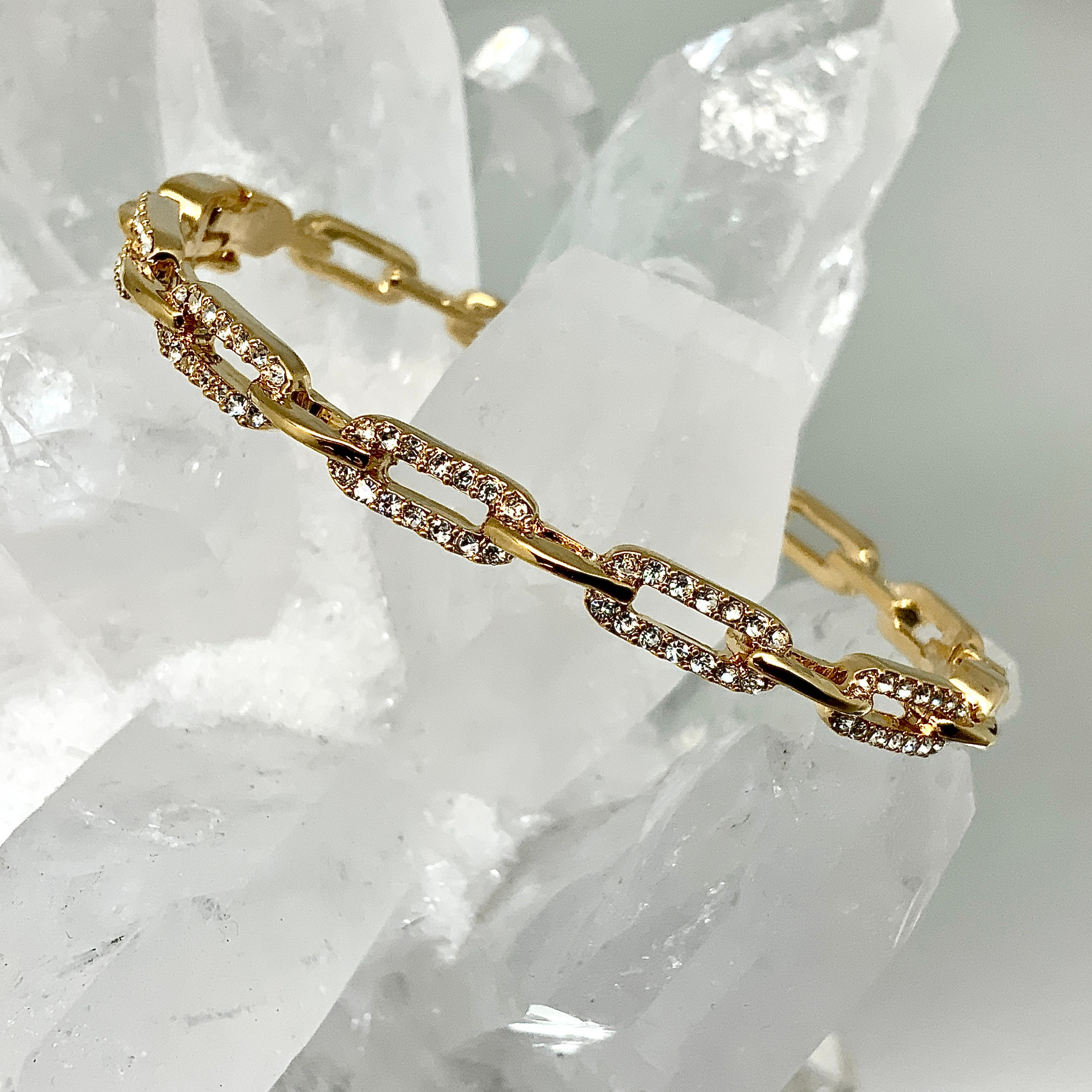 Premium Crystal Chain Crystal Bangle