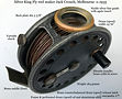 1-Vintage Silver King Fly reel maker Crouch
