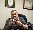 1- Author Mick Hall with his Crouch Fly reel