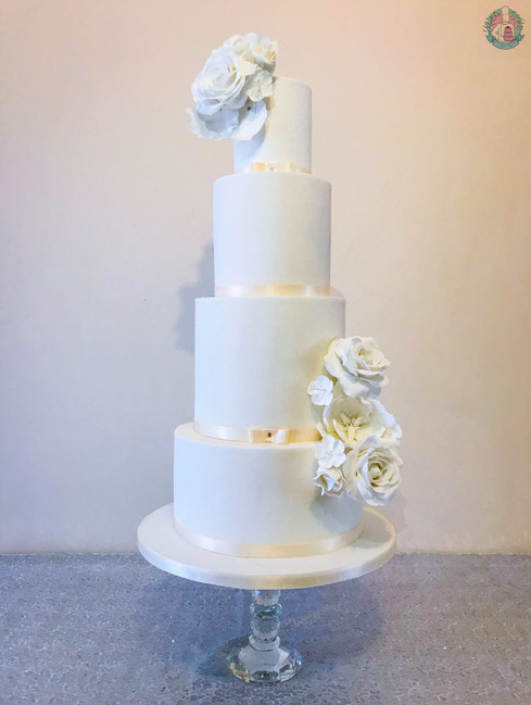 White Wedding Cake.