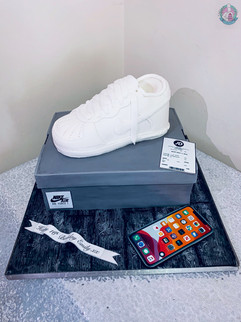 Nike Air Force Trainer Cake.