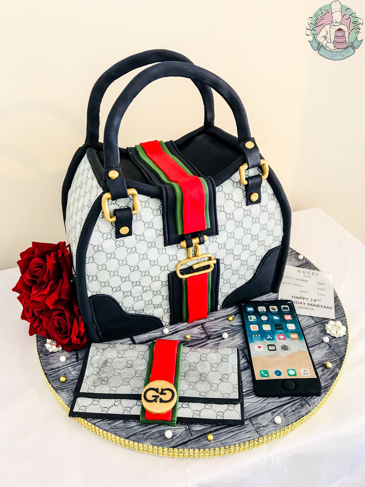 Gucci bag cake design new arrivals