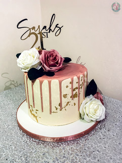 Elegant Birthday Cake.