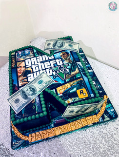 Grand Theft Auto Cake.