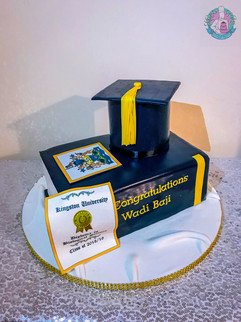 2 Tier Graduation Cake