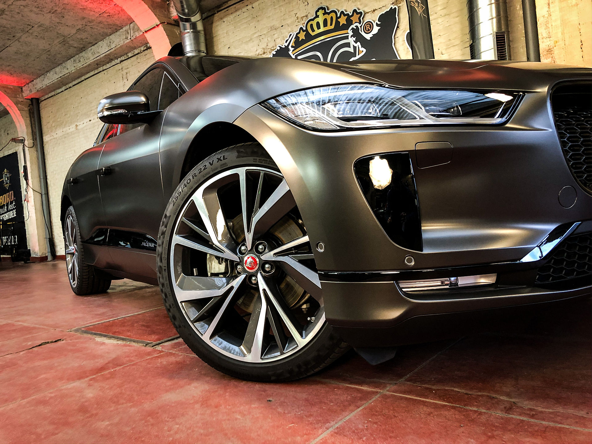 Jaguar I-Pace Carwrap Satin bassalt