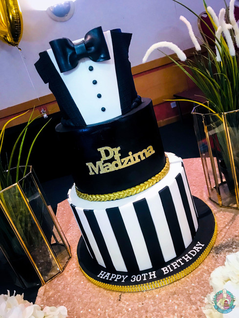 Bow Tie Cake.
