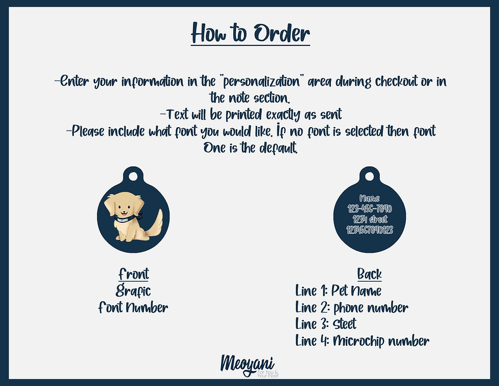 Thumbnail: Custom Designed Collar and Tag Set