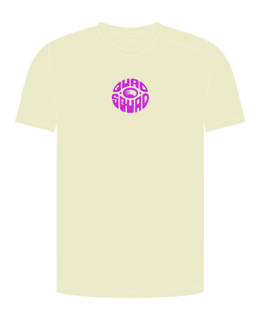 Purple cream Tee fron