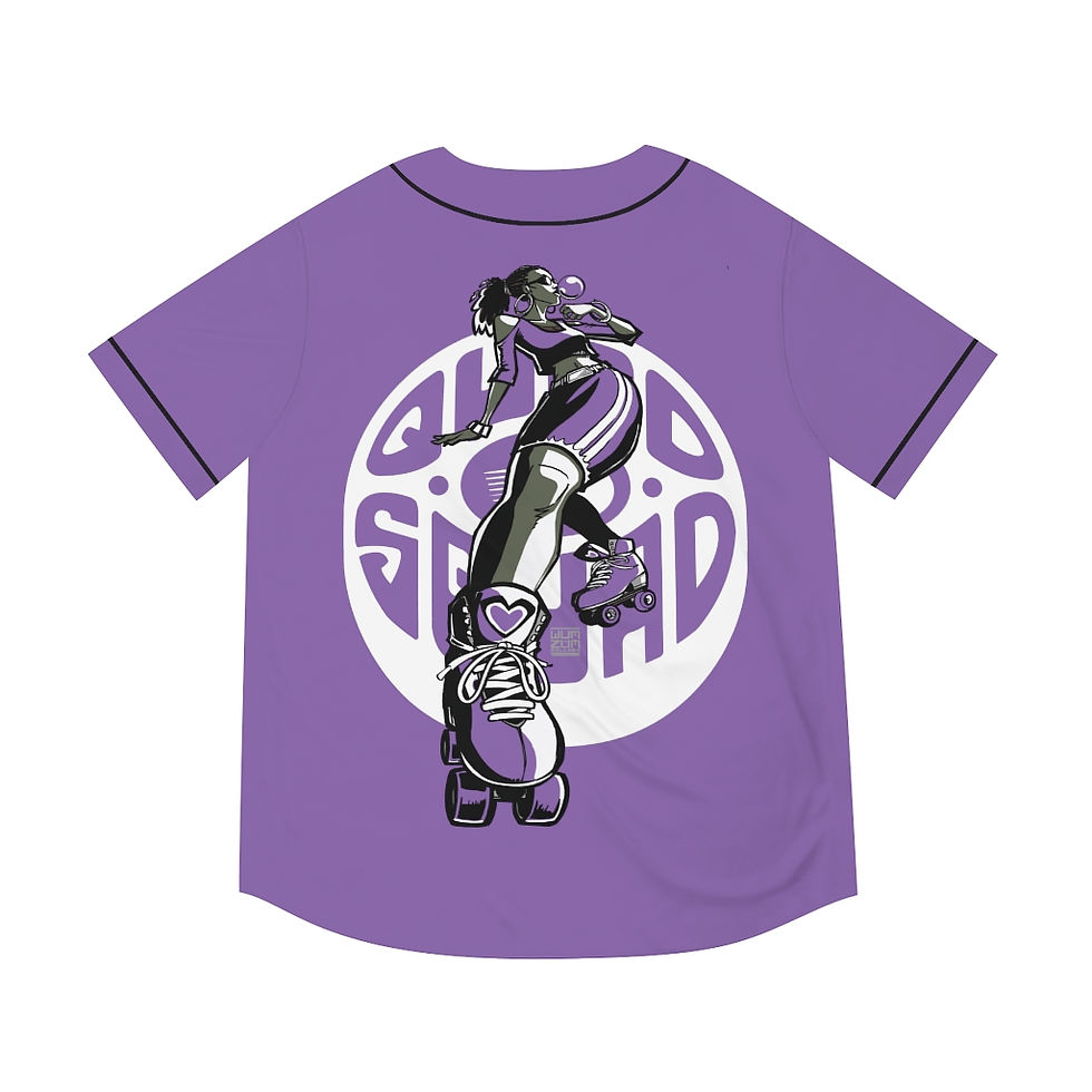 Thumbnail: Purple Skatera Baseball Jersey (AOP)