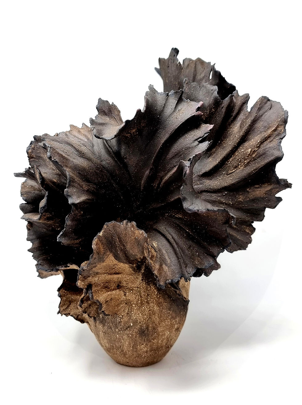 Thumbnail: Black brown Lily Sculpture // 249