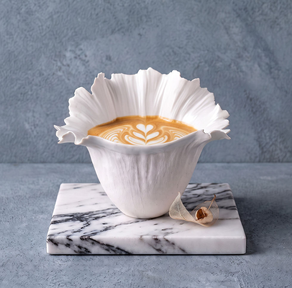 Thumbnail: The Veil Cup, Handmade Sculptural Coffee Cup, Object nr. 24