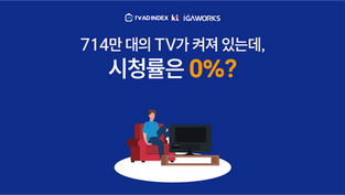 시청률 0%시간대, 하지만 714만 대의 TV에서 시청이 이뤄지고 있었다.