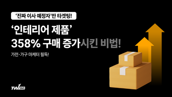 인테리어 제품 358% 구매 증가시킨 비법!
